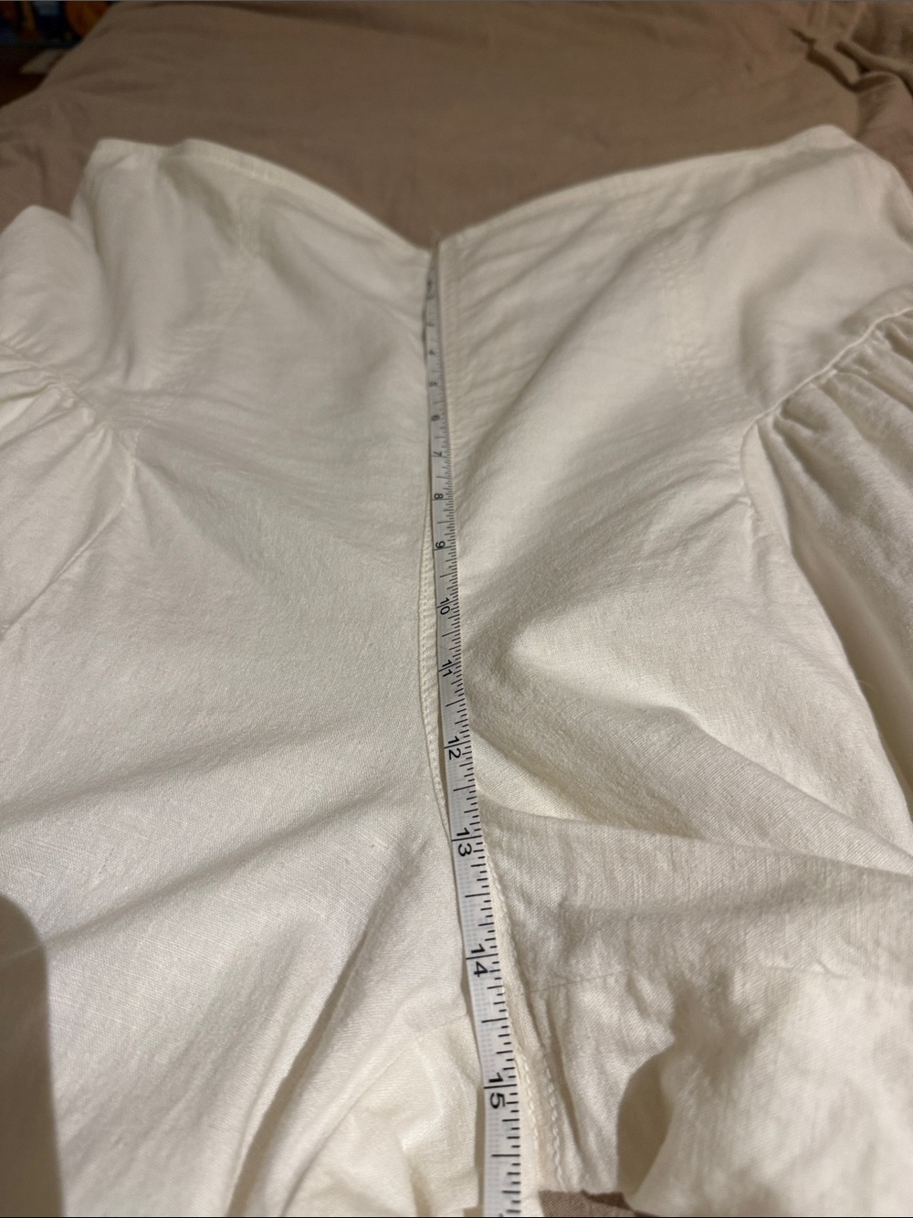 Women's Wide-Leg Cream White Palazzo Culottes - Picture 5 of 8